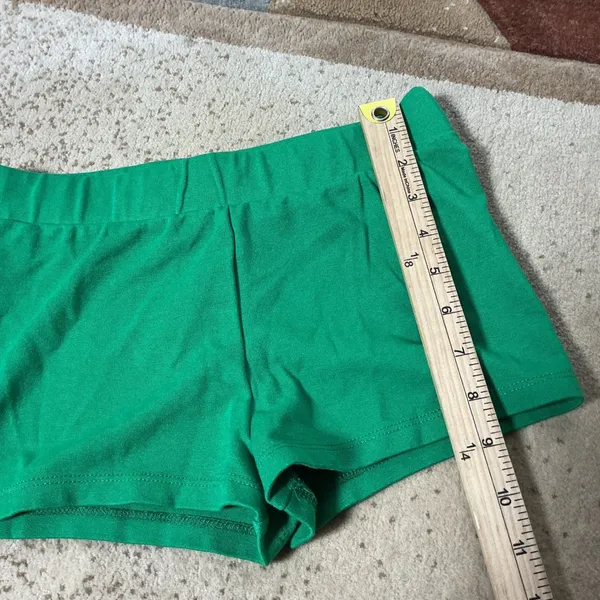 Out From Under Urban Outfitters Knit Boy Micro Mini Shorts‎ Womens S Green - Image 2