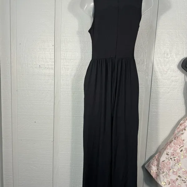 Cider Black Sleeveless Pantsuit No Size See Measurements NWOT - Image 6