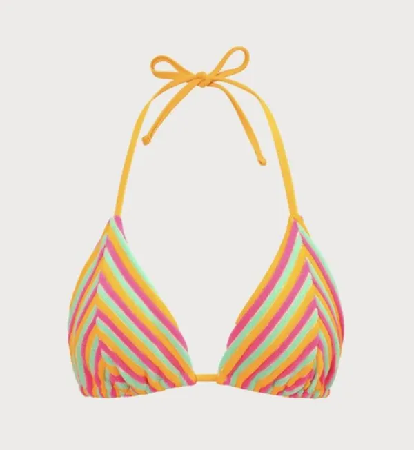 Berlook Plush Texture Stripe Halter Bikini Top ONLY 57 - Image 8