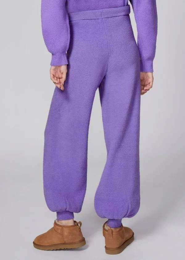 Florence by Mills Sweet & Snug Sweater Joggers Purple Cozy Loungewear Size Small - Image 2