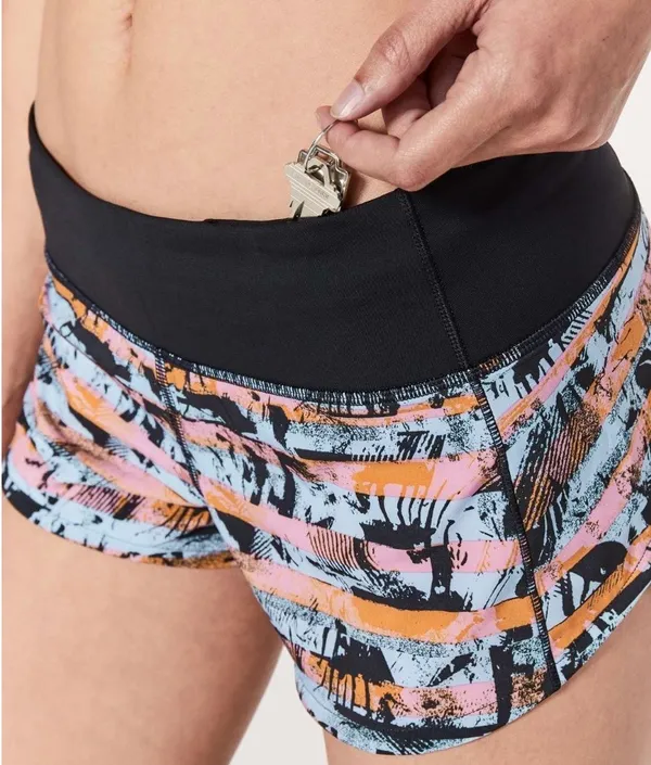 Lululemon Speed Up Short 2.5 Inversion Multi Size 4 Athletic Running Workout - Image 10