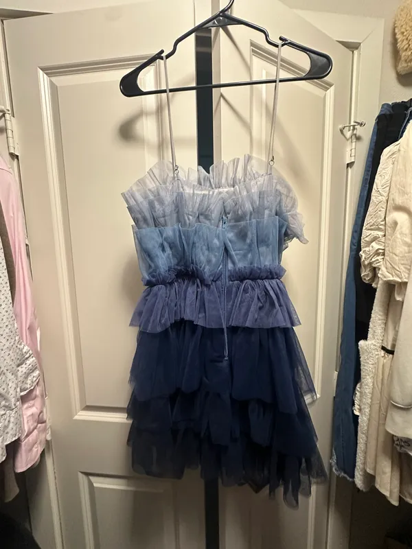 Storia Color Block Tulle Dress - Image 4