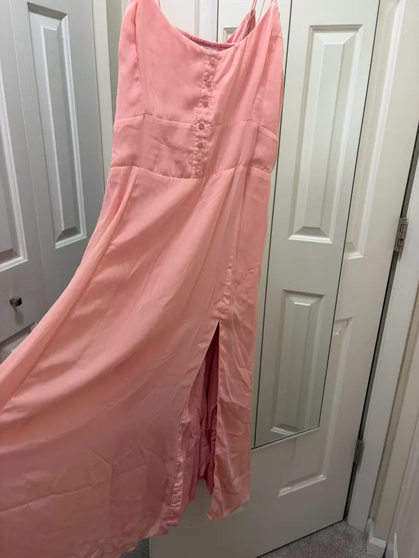 Abercrombie & Fitch Pink Maxi Dress - Size L - Image 2