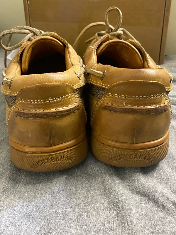 Tommy BAHAMA Leather Shoes Mens Size9.5 - Image 3
