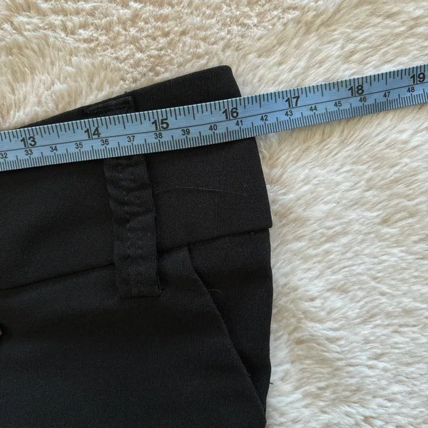 Vintage 90s Y2K Like An Angel Black Dress Pants Size 9/10 Flare Leg Low Rise - Image 5