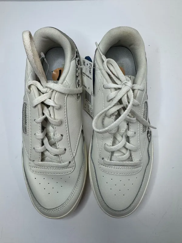 Reebok Club Memt Bold White Leather Sneakers Women's Size 7 - Image 2