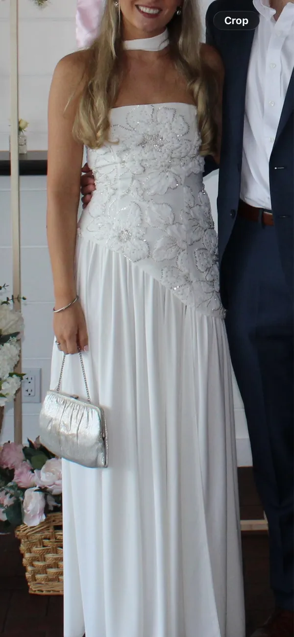 White Baby Boo Dress Strapless - Image 5