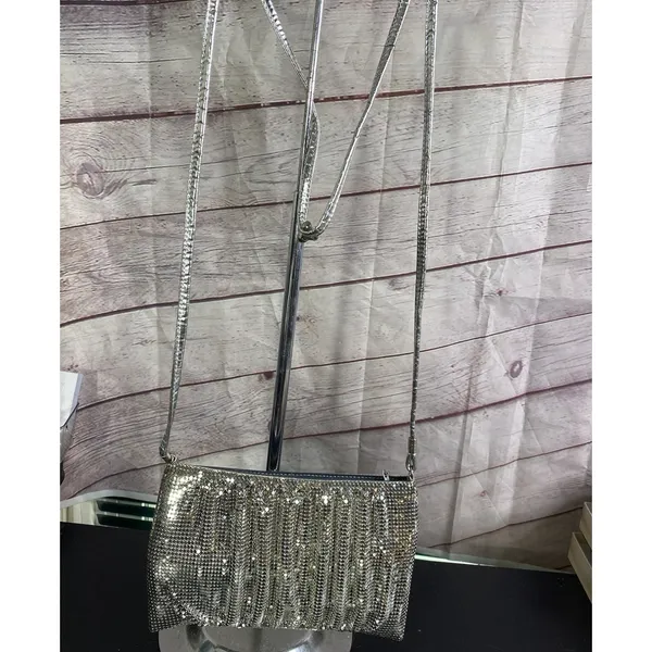 Whiting and Davis Mesh Bag. Silver Mesh Purse Vintage Gorgeous Crossbody - Image 8