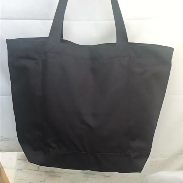 New VS PINK 2022 Black with Plaid Logo Weekender Tote Shoulder Bag - Image 5