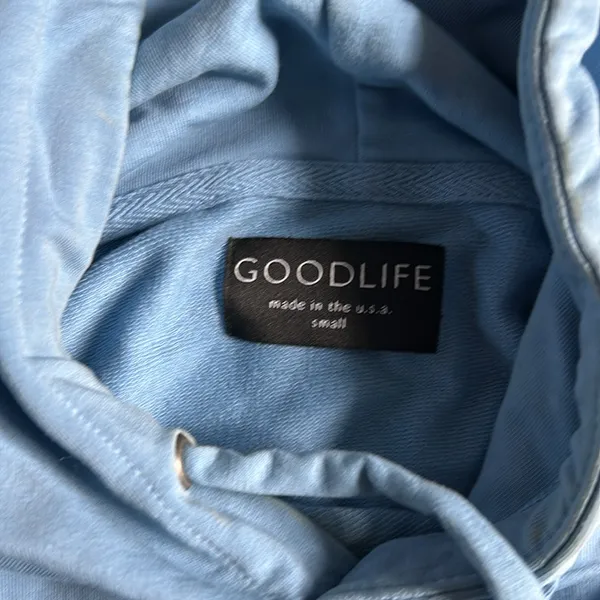 Good life blue cropped hoodie - Image 6