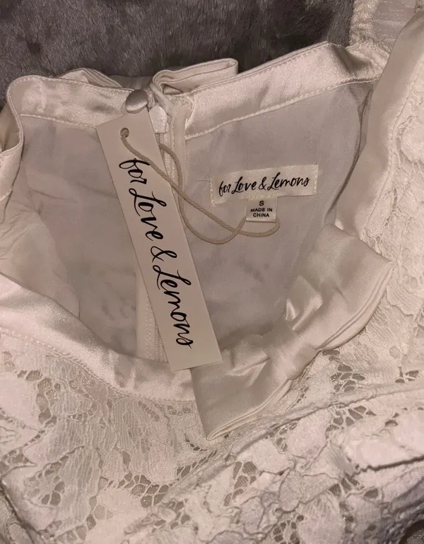 For Love & Lemons Colette Bridal Gown with Detachable Train Size S NWT - Image 13