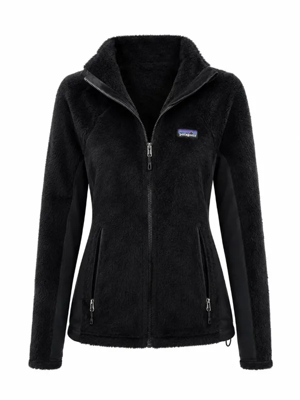 Patagonia R2 Polartec High Loft Hooded Fleece Jacket Black Women’s M - Image 2