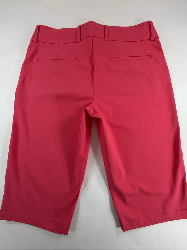 Callaway Opti-Dri Golf Bermuda Shorts Pink Stretch Performance Womens Large‎ L - Image 2