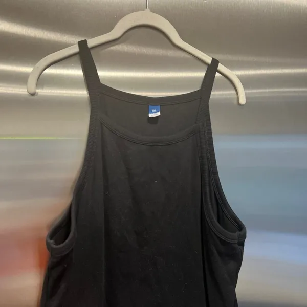Old‎ navy black waffle maxi dress xxl - Image 2