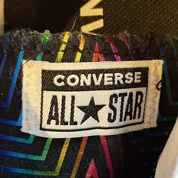 Converse Chuck Taylor All Star Ox "All Of the Stars" Women Shoes Black-White- 7M - Image 15