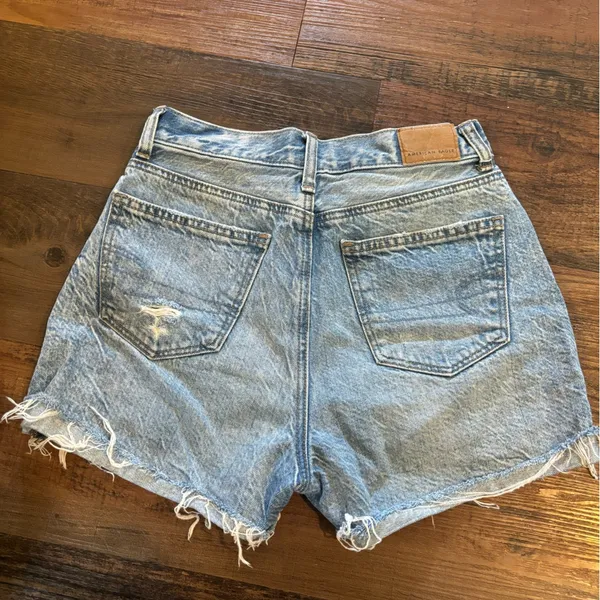 American Eagle high rise denim shorts - Image 3