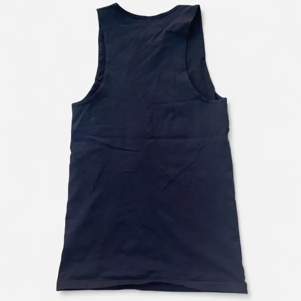 Black tank top with a relaxed fit - Image 3