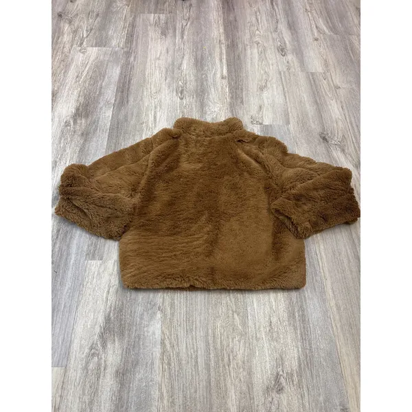 Patagonia Womens Lunar Frost Jacket Brown High Pile Fleece Full Zip Size Small - Image 4
