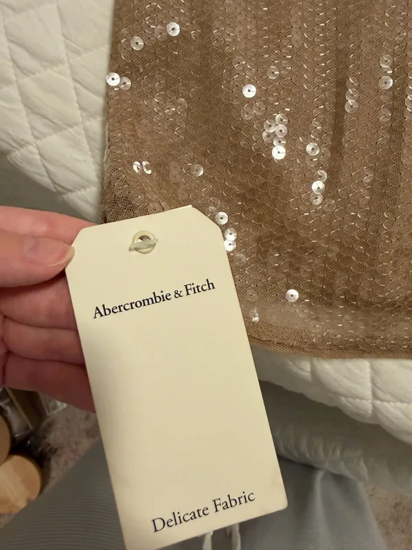 Abercrombie Square Neck Sequin Dress - Image 2