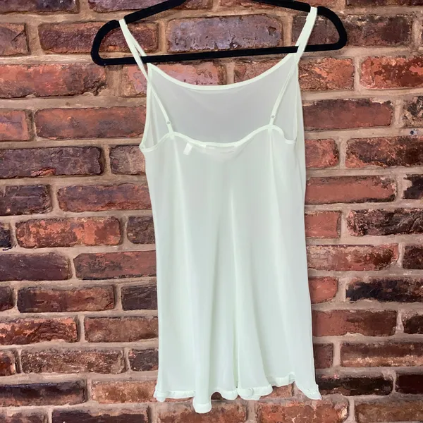 Victoria's Secret Vintage Y2k Green Sheer Slip Dress Nightie Women's Size XS - Image 6