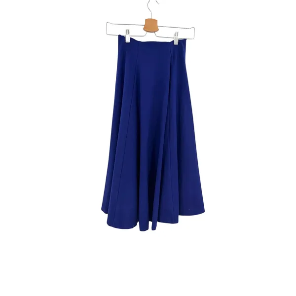 Winser London Miracle Ponte Full A-Line Midi Skirt Cobalt Blue UK 6 US 2 - Image 6