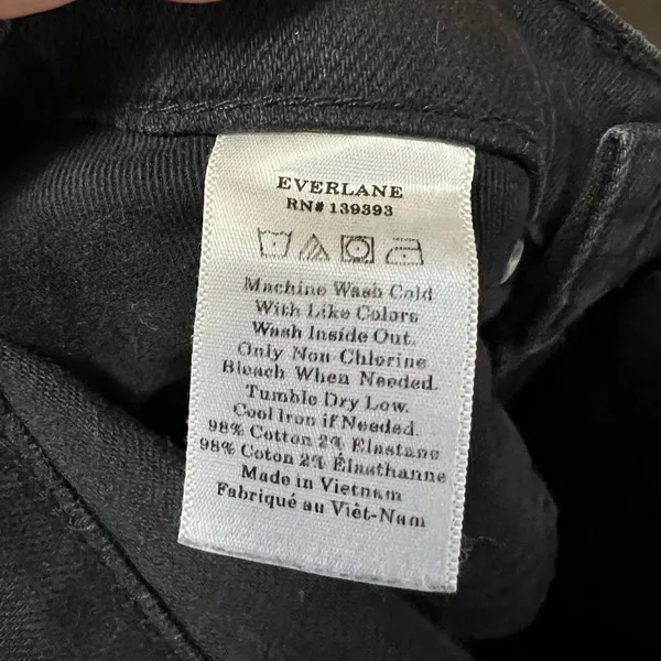 Everlane women’s black skinny‎ jeans size 24 regular - Image 6