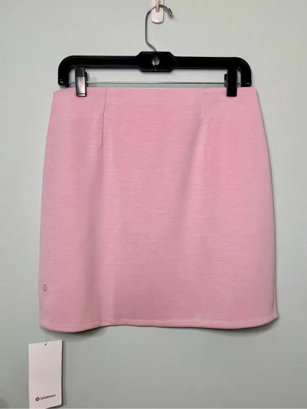 Lululemon Softstreme High Rise Mini Skirt Pink Haze Medium NWT - Image 4