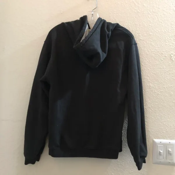 Port Authority Custom One of a kind Harley Davidson black orange baggy fit hoodie sweatshirt long sleeve biker motorcycle - Image 3