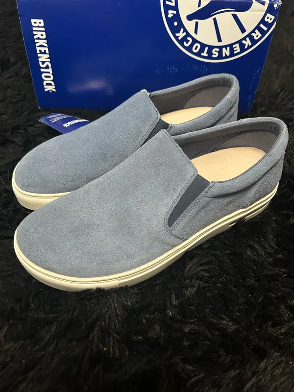 BIRKENSTOCK Oswego blue suede slip on shoes sneakers women’s eur 39 new - Image 7