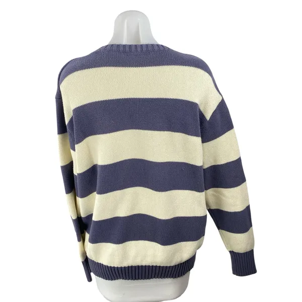 Brandy Melville Brianna Striped Crew Neck Long Sleeve Sweatshirt Sweater Top L - Image 4
