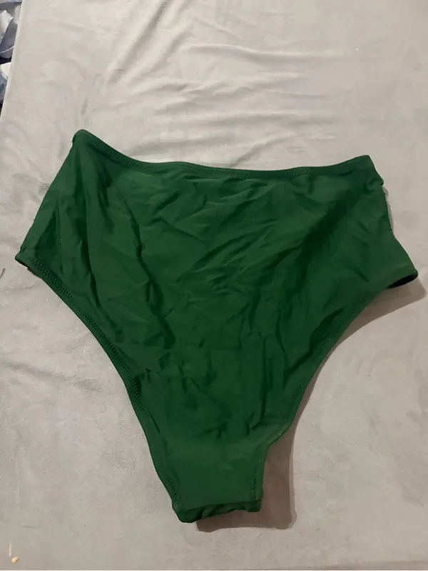 Cupshe medium brand new High-Waist Green Bikini Bottoms women’s - Image 4