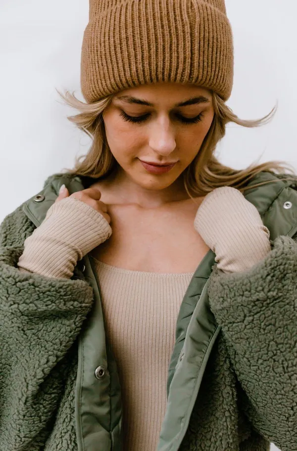 Lightweight cropped fleece jacket - Image 5