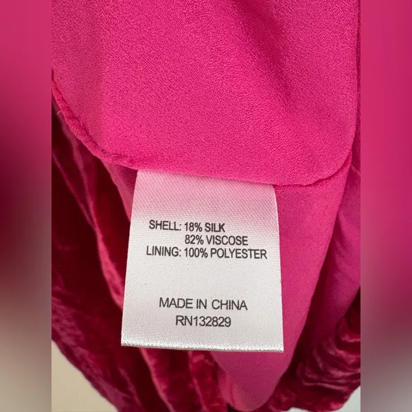 Lovers + Friends Kimora Mini Dress Magenta Pink‎ Silk Velvet - Size XS NWT - Image 7