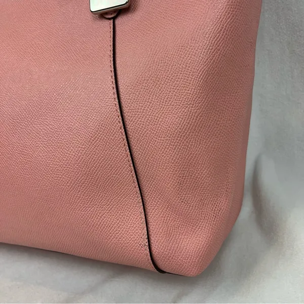 Coach F57526 Ava Tote Crossgrain Leather Bag Blush Pink / Silver - NEW w/ DEFECT - Image 9