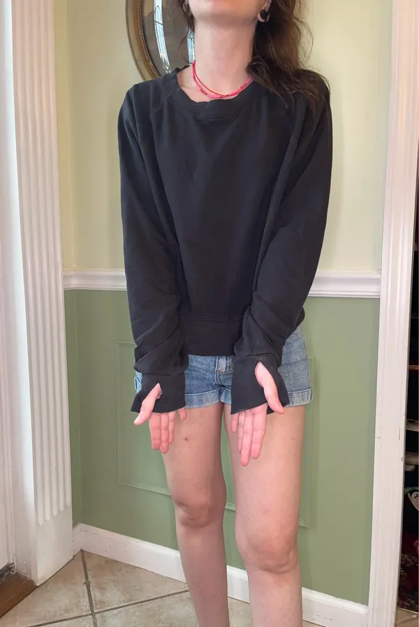 All in Motion black crew neck sweatshirt - Image 2