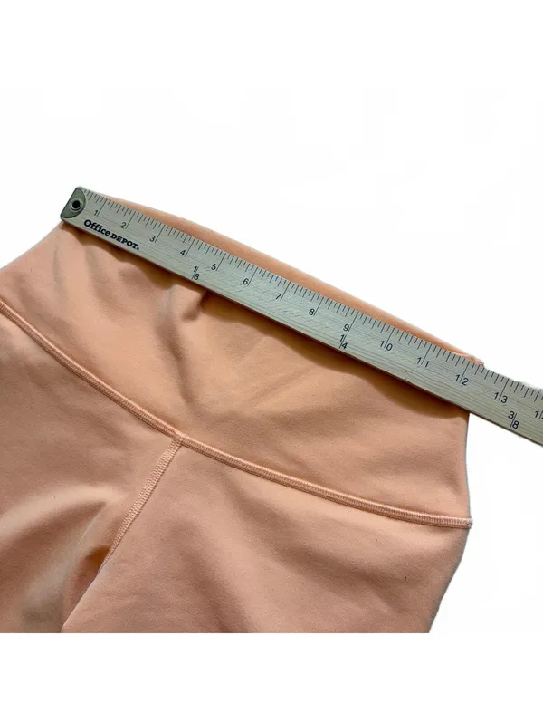 Alo Yoga Airbrush Leggings 7/8 Orange Women's Size Medium - Image 6