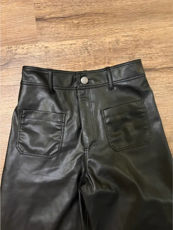 ZARA Marine Leather Pants  - Image 2