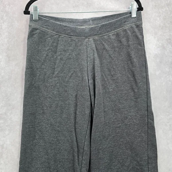 Hanes‎ Eco Smart Gray Pullon Wide Straight Leg Trousers Joggers Pants S Small - Image 3