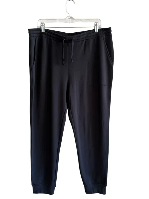 Quince SuperSoft Fleece Tencel Modal Jogger Sweatpants Black XL - Image 9