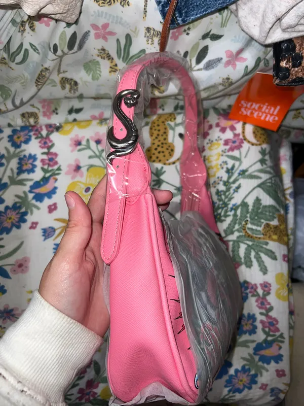 Ed Hardy x Siberia Hills Y2K Pink Purse Shoulder Bag Tiger - Image 6