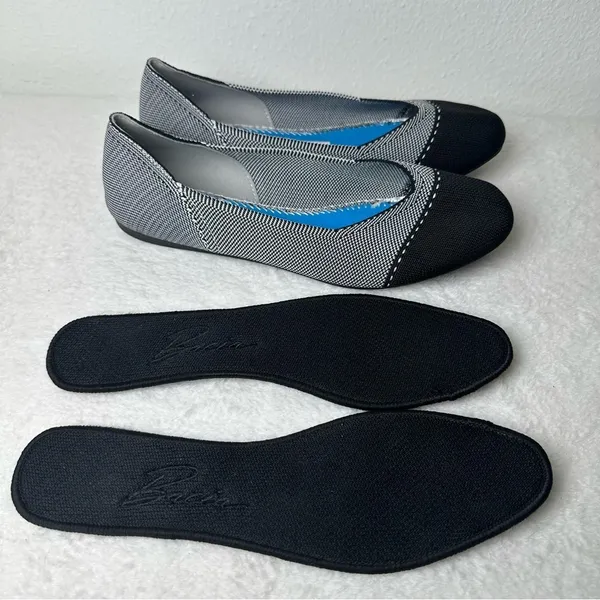 Bacia Flats Shoes Women Knit Ballet Flat Slip on Comfort Washable Dress Shoes - Image 10