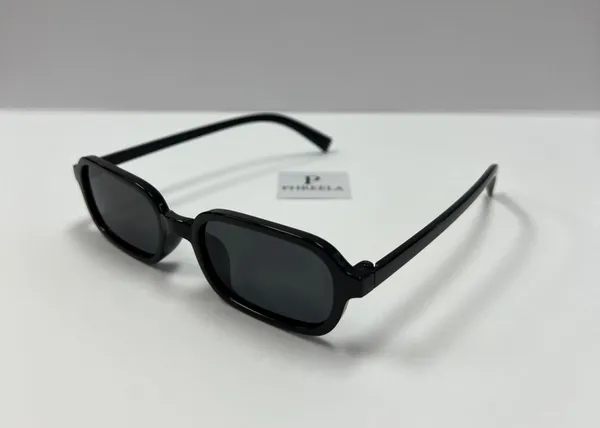 90s small black square sunglasses - Image 2