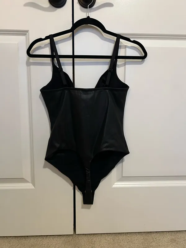 Amazon Bodysuit Leather Black - Image 2