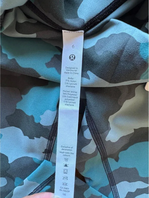 Lululemon Wunder Train High Rise 25” Tidewater Teal Size 6 NWT - Image 6