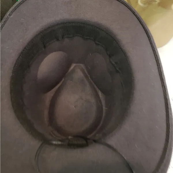 Stylish Gray Hat with Silver Accents Black - Image 6
