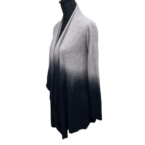 Barefoot Dreams Calypso Wrap Cardigan Womens S/M Gray Ombre 436 Bamboo Chic Lite - Image 3