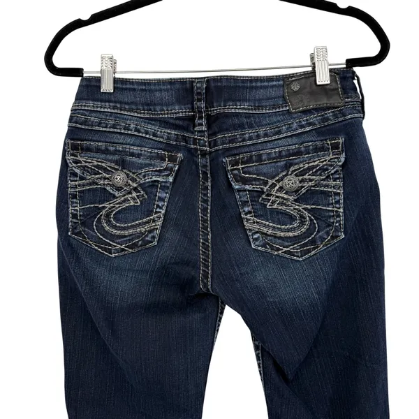 Silver Jeans Co Suki Surplus Dark Wash Bootcut‎ Jeans Womens W29 L30 Indigo - Image 4