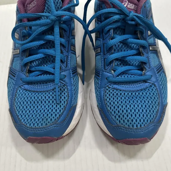 ASICS GEL-Contend 4 Shoes Womens‎ 6.5 Blue Purple Mesh Running Sneakers T767N - Image 9