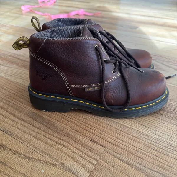 Dr. Martens Industrial Steel Toe Brown Leather Work Boots FXW/S1 Womens 7 UK 5 - Image 3