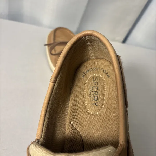 Sperry Women Top-Sider BLUEFISH SPARKLE (Linen Gold) Boat Shoes STS84436‎ Sz 8.5 - Image 5